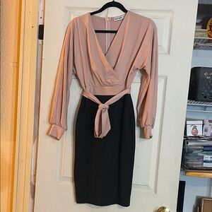 Grace Karin business dress with waist tie